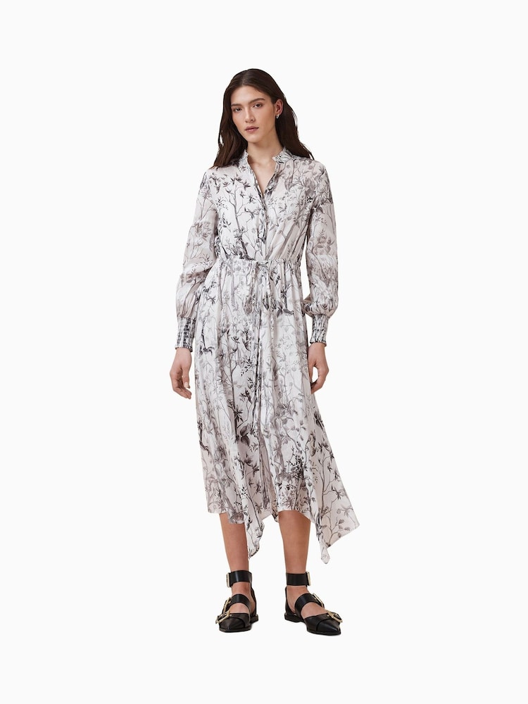 AllSaints White Skylar Maxi Dress - Image 2 of 8