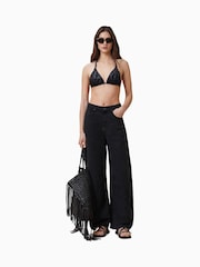 AllSaints Black Saph Bikini Top - Image 2 of 6