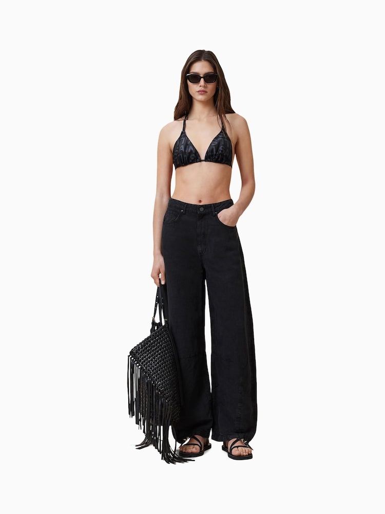AllSaints Black Saph Bikini Top - Image 2 of 6