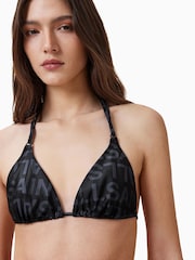 AllSaints Black Saph Bikini Top - Image 3 of 6