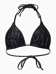 AllSaints Black Saph Bikini Top - Image 6 of 6
