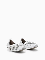 AllSaints Grey Aurora Metallic Shoes - Image 2 of 5