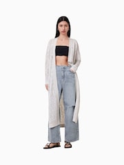 AllSaints White Kaito Cardigan - Image 1 of 8