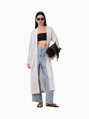 AllSaints White Kaito Cardigan - Image 3 of 8