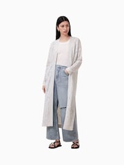 AllSaints White Kaito Cardigan - Image 5 of 8