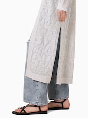 AllSaints White Kaito Cardigan - Image 6 of 8