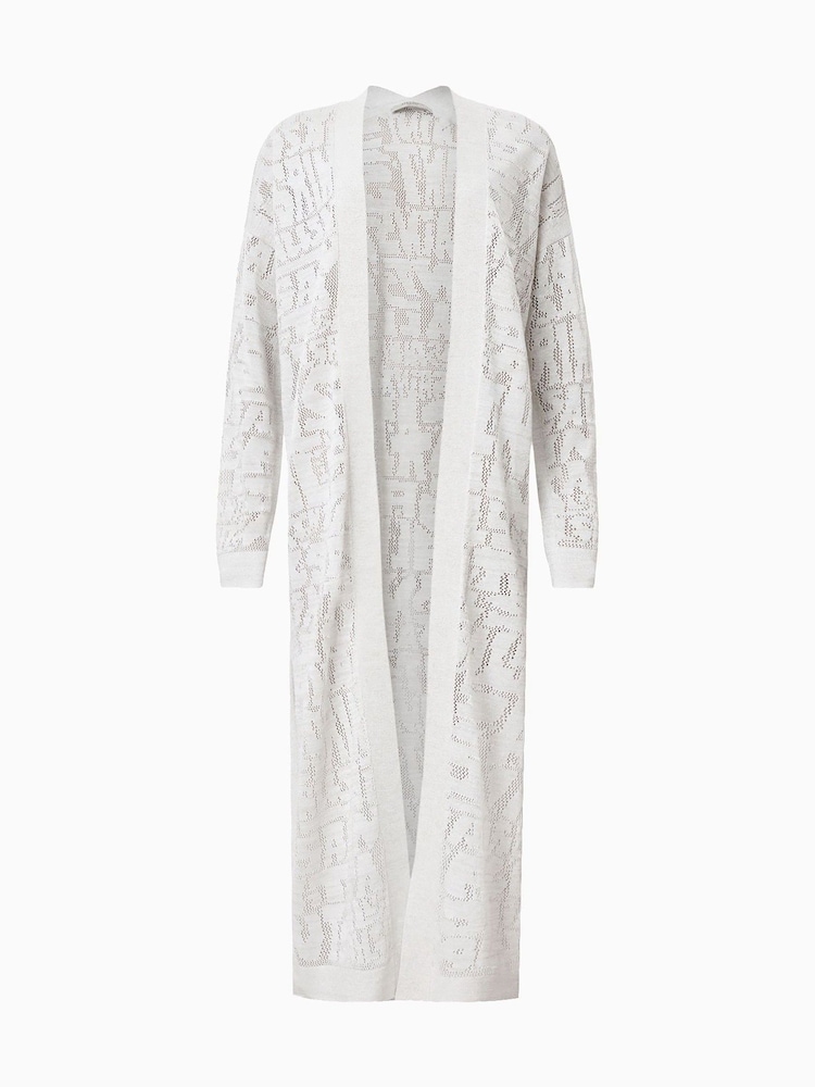 AllSaints White Kaito Cardigan - Image 8 of 8