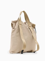 AllSaints Cream Kei Rope Backpack - Image 2 of 6