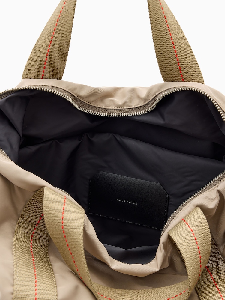 AllSaints Cream Kei Rope Backpack - Image 3 of 6