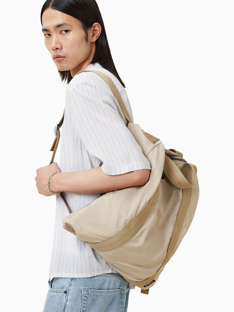 AllSaints Cream Kei Rope Backpack - Image 4 of 6