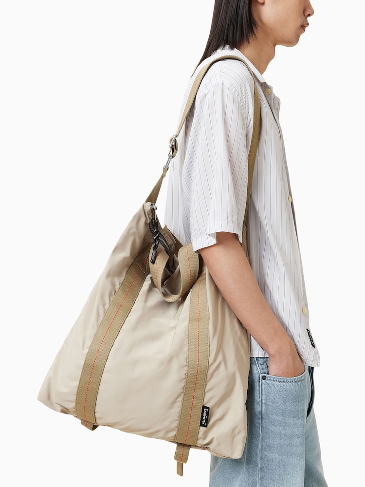 AllSaints Cream Kei Rope Backpack - Image 5 of 6
