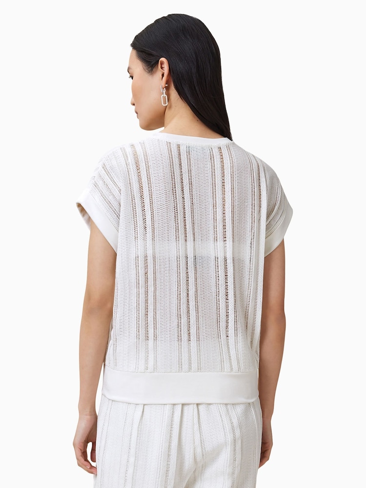 AllSaints White Giana Crochet Tank - Image 2 of 7