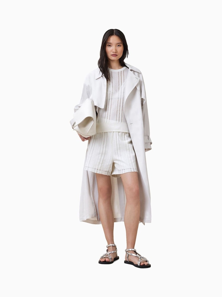AllSaints White Giana Crochet Tank - Image 5 of 7