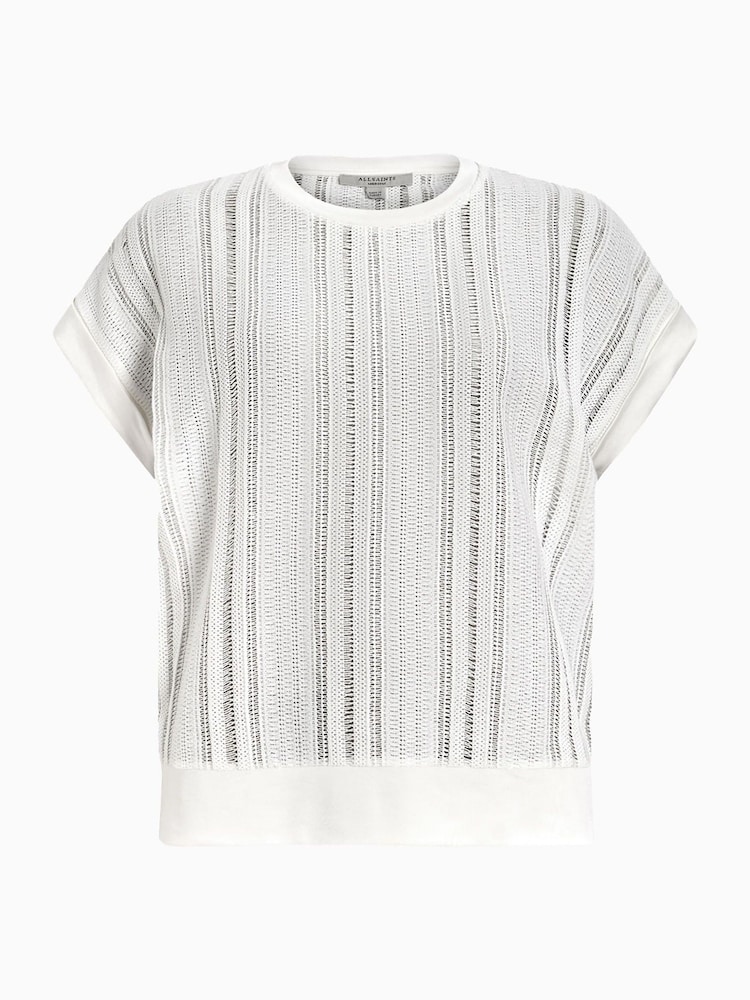 AllSaints White Giana Crochet Tank - Image 7 of 7