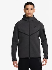 Nike Black Tech Fleece Full-Zip Windrunner Hoodie - Image 1 of 3