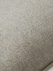 Laura Ashley Truffle Natural Milbourne Herringbone Cushion - Image 2 of 4