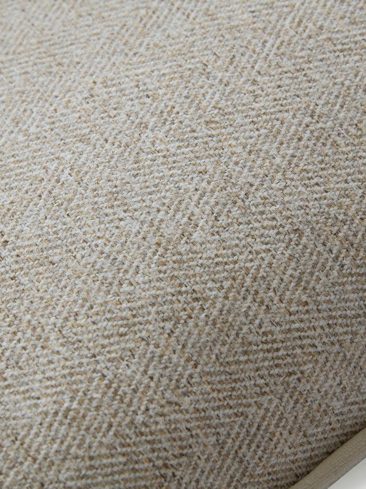 Laura Ashley Truffle Natural Milbourne Herringbone Cushion - Image 2 of 4 Laura Ashley Truffle Natural Milbourne Herringbone Cushion - Image 2 of 4