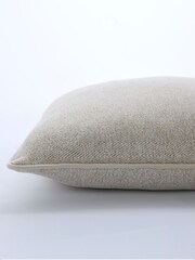 Laura Ashley Truffle Natural Milbourne Herringbone Cushion - Image 3 of 4