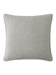 Laura Ashley Truffle Natural Milbourne Herringbone Cushion - Image 4 of 4