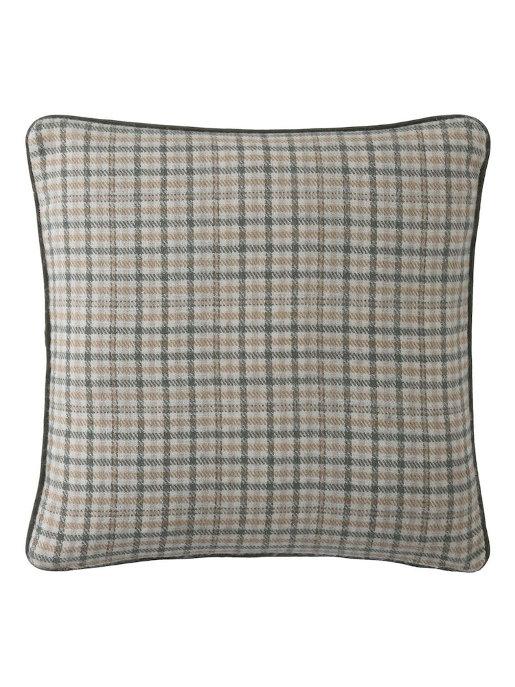 Laura Ashley Olive Padbury Check Cushion - Image 6 of 6