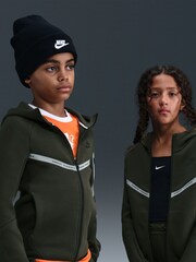 Nike Dark Brown Sportswear Tech Fleece Full Zip Hoodie - Image 7 of 7