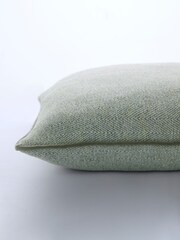 Laura Ashley Grey Sage Milbourne Herringbone Cushion - Image 4 of 5