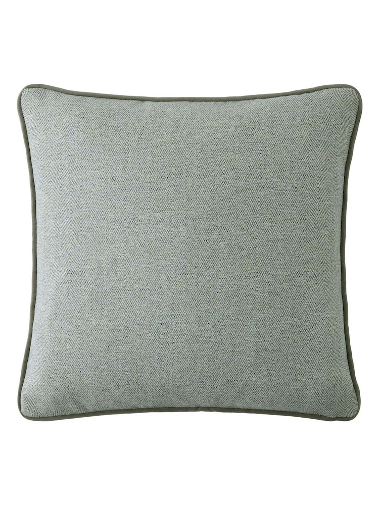 Laura Ashley Grey Sage Milbourne Herringbone Cushion - Image 5 of 5 Laura Ashley Grey Sage Milbourne Herringbone Cushion - Image 5 of 5