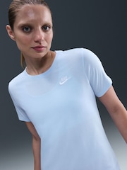 Nike Blue Sportswear Club Essentials T-Shirt - Image 3 of 5