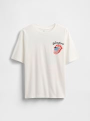 Gap White Rolling Stones Graphic Short Sleeve T-Shirt (4-13yrs) - Image 1 of 3