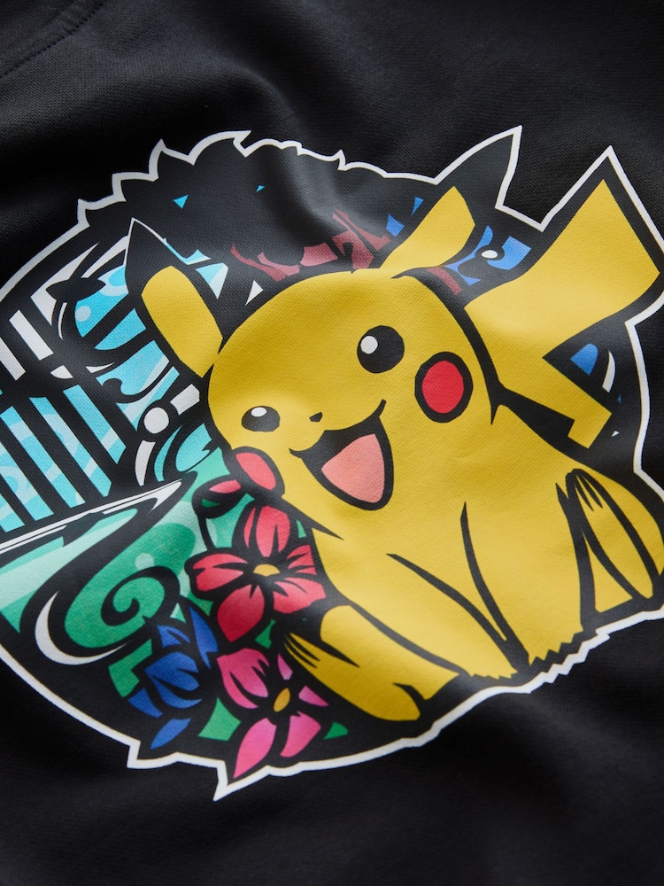 Black Pokemon Graphic Hoodie (4-16yrs) - Image 9 of 9