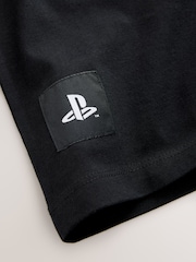 Black 100% Cotton Playstation Short Sleeve T-Shirt (3-16yrs) - Image 4 of 4