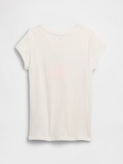 Gap White Star Graphic Short Sleeve T-Shirt (4-13yrs) - Image 2 of 2