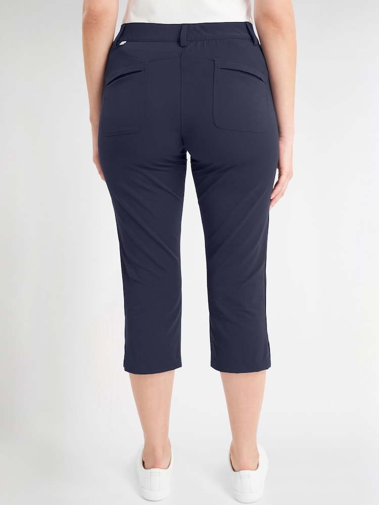 Calvin Klein Golf Isabel Navy Capri Trousers - Image 2 of 9