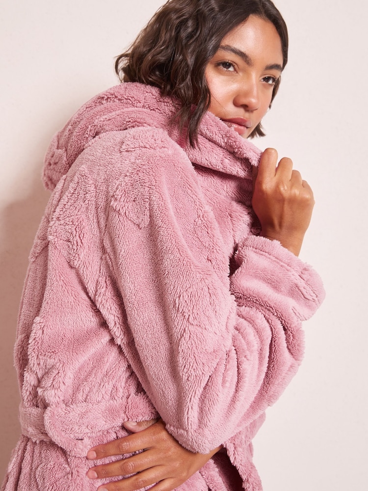 Friends Like These Pink Petite Bow Maxi Robe - Image 2 of 4 Friends Like These Pink Petite Bow Maxi Robe - Image 2 of 4