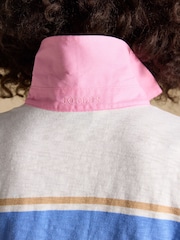 Joules Multi Stripe Short Sleeve Cotton Rugby Shirt - Image 10 of 11