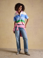 Joules Multi Stripe Short Sleeve Cotton Rugby Shirt - Image 5 of 11