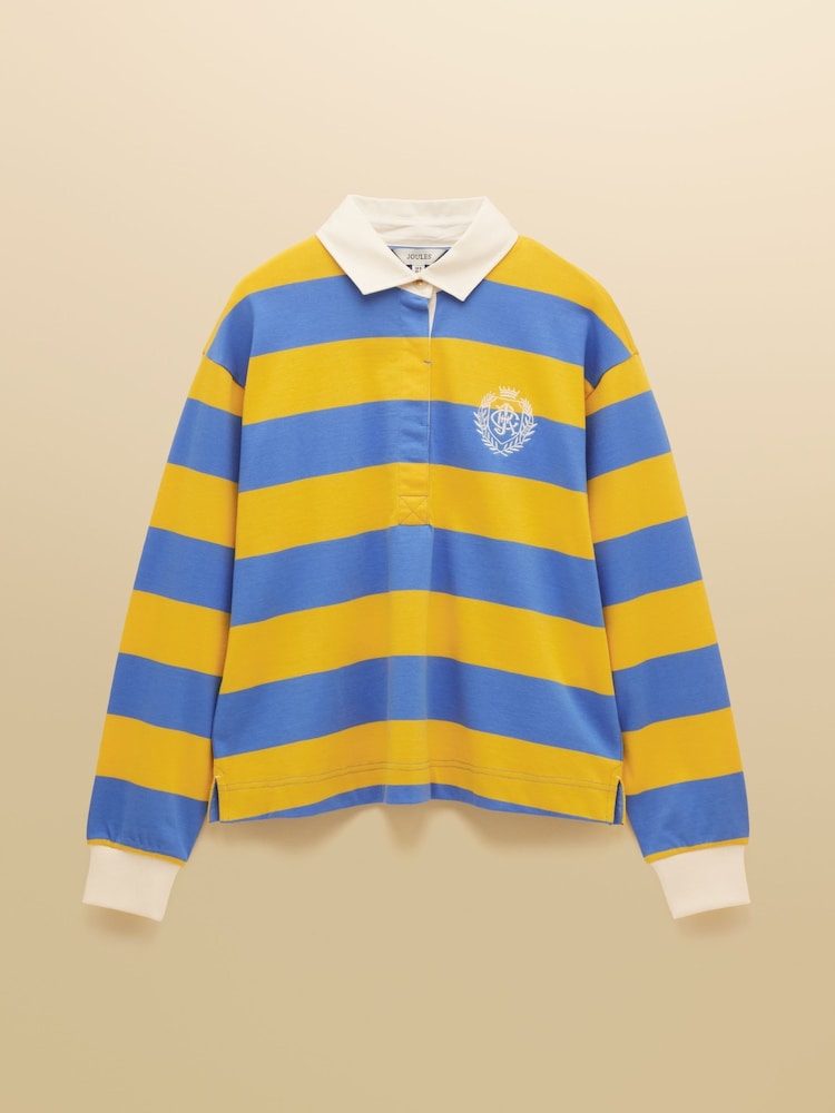 Κίτρινο και μπλε ριγέ - Joules Lara Boxy Fit Rugby Πουκάμισα - Εικόνα 11 του 11 Κίτρινο και μπλε ριγέ - Joules Lara Boxy Fit Rugby Πουκάμισα - Εικόνα 11 του 11