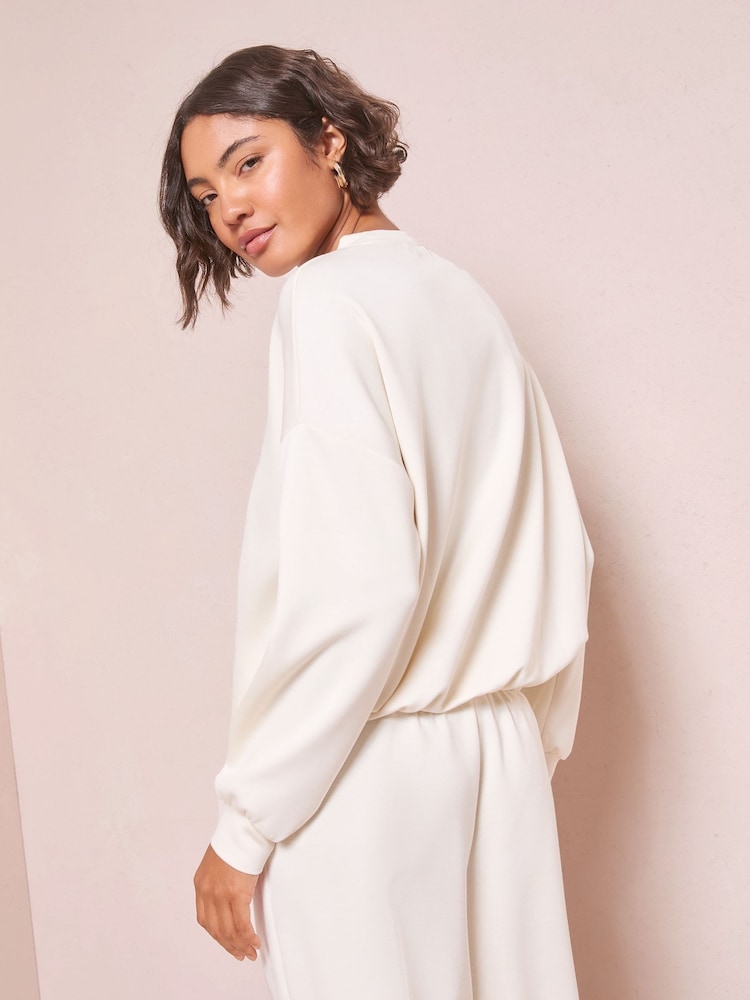 Friends Like These Ivory Premium Contrast Nightwear Top - Image 4 of 4