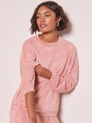 Friends Like These Pink Bow Embossed Nightwear Top - Image 2 of 5