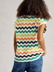 White Stuff White Calypso 100% Organic Cotton T-Shirt - Image 2 of 6