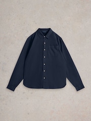 White Stuff Blue Ely Long Sleeve Shirt - Image 5 of 6