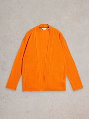 White Stuff Orange Carly 100% Linen Cardigan - Image 5 of 6