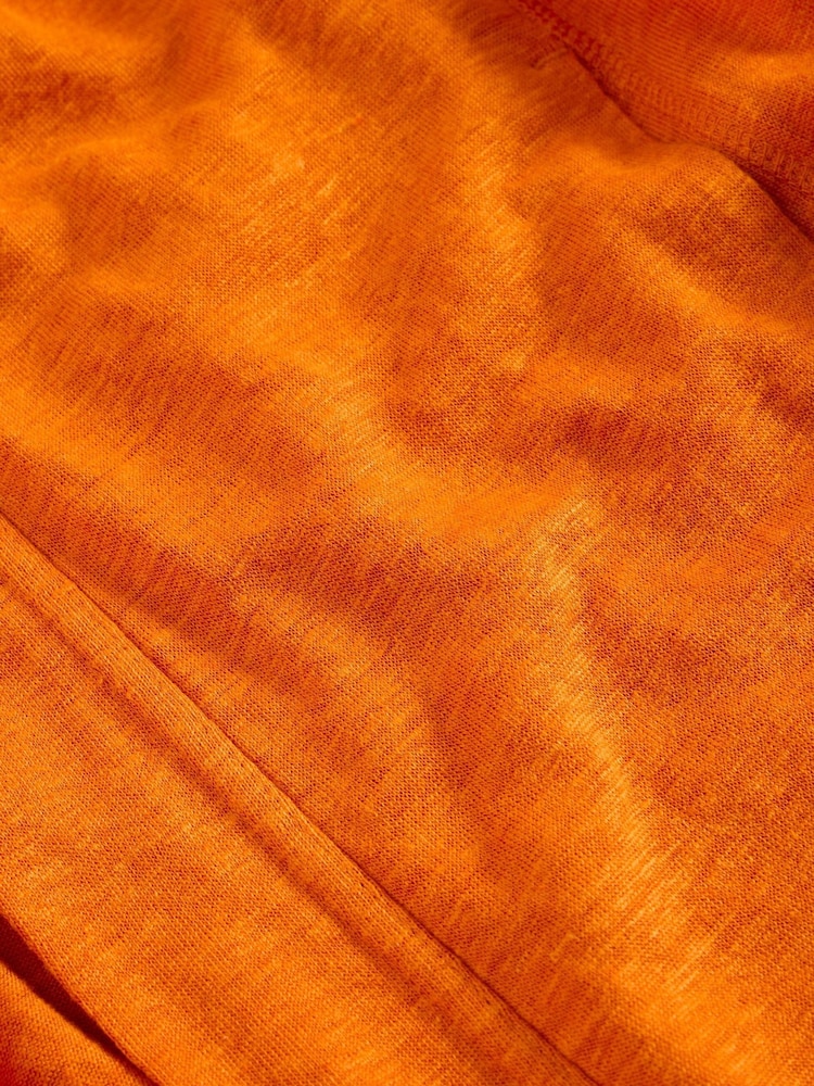 White Stuff Orange Carly 100% Linen Cardigan - Image 6 of 6