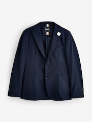 BOSS Blue Hanry Slim-Fit Tailored Suit Jacket - Image 6 of 7