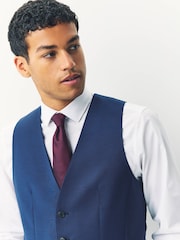 BOSS Dark Blue Slim Fit Tailored Waistcoat - Image 3 of 5