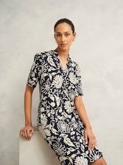 Hobbs Blue Lucille Dress - Image 1 of 4