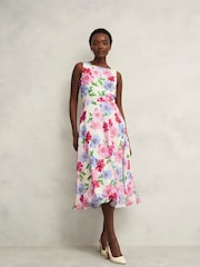 Hobbs White Carly Dress - Image 1 of 4