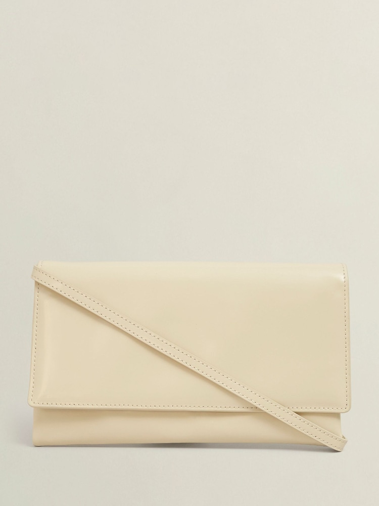 Hobbs White Renata Clutch Bag - Image 1 of 3