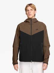 Topovsko zelena - Nike Obsidian Tech Fleece Zip Up Winterized kapucar; jopa/pulover s kapuco - Slika 1 iz 3