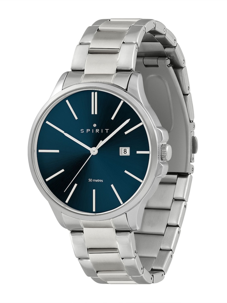 Spirit Gents Silver Tone Classic Polished Bracelet Watch - Image 2 of 4